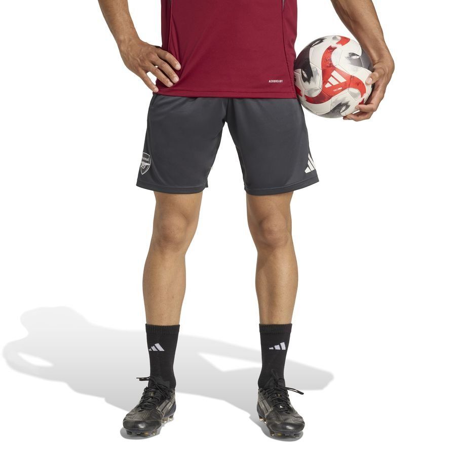 Arsenal Training Shorts Tiro 25 EU - Dark Grey/Collegiate Burgundy - Men's-SoccerKits Hub | Buy Soccer Jerseys Online